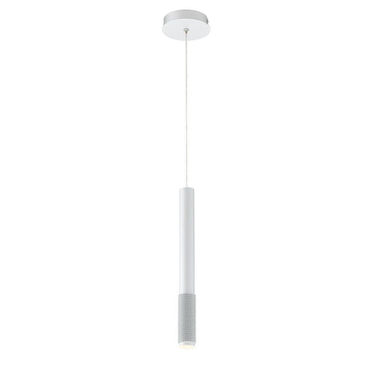 Eurofase Lighting Davenport 2" Integrated LED Gray Pendant Light With Short Textured Aluminum Shade