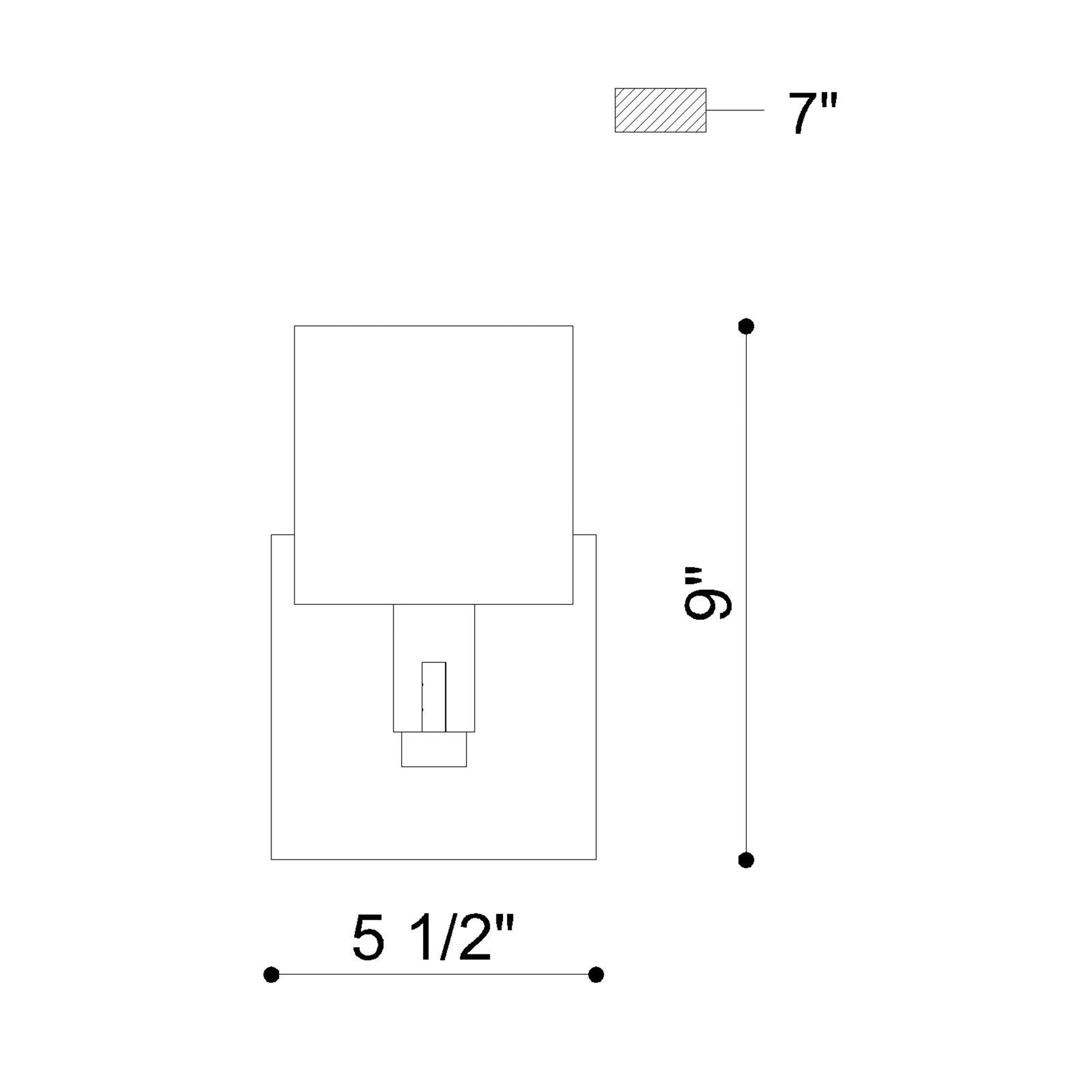 Eurofase Lighting Decato 9" 1-Light Matte Black Wall Sconce With Clear Glass Shade