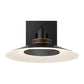Eurofase Lighting Deckard 12" 1-Light Integrated LED Frosted Glass Shade Gold and Black Outdoor Wall Lantern Light