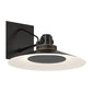 Eurofase Lighting Deckard 12" 1-Light Integrated LED Frosted Glass Shade Gold and Black Outdoor Wall Lantern Light
