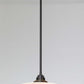 Eurofase Lighting Deckard 16" 1-Light Integrated LED Frosted Glass Shade Gold and Black Outdoor Pendant Light