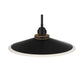 Eurofase Lighting Deckard 16" 1-Light Integrated LED Frosted Glass Shade Gold and Black Outdoor Pendant Light