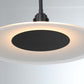 Eurofase Lighting Deckard 16" 1-Light Integrated LED Frosted Glass Shade Gold and Black Outdoor Pendant Light
