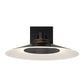 Eurofase Lighting Deckard 16" 1-Light Integrated LED Frosted Glass Shade Gold and Black Outdoor Wall Lantern Light