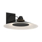Eurofase Lighting Deckard 16" 1-Light Integrated LED Frosted Glass Shade Gold and Black Outdoor Wall Lantern Light