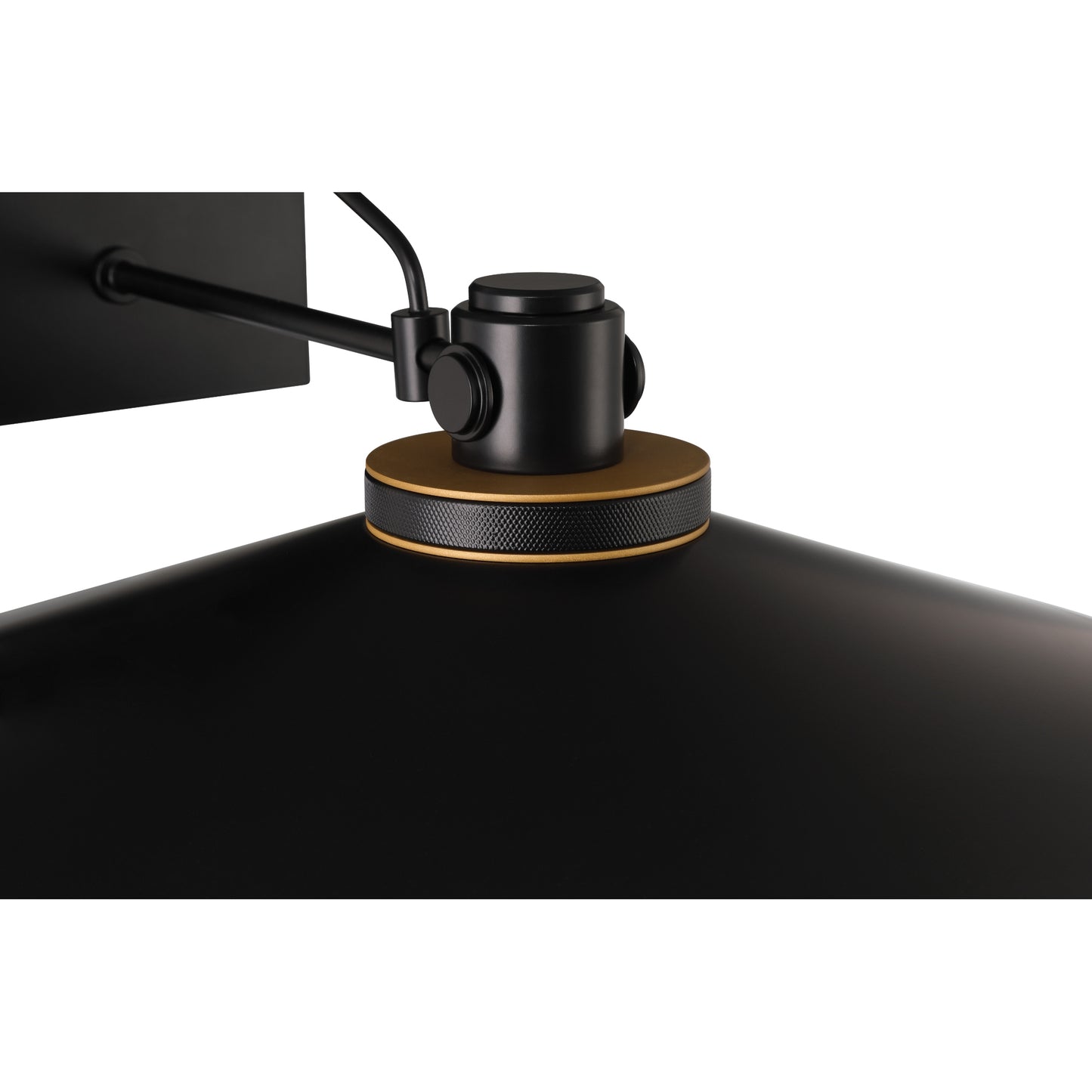 Eurofase Lighting Deckard 16" 1-Light Integrated LED Frosted Glass Shade Gold and Black Outdoor Wall Lantern Light