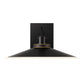 Eurofase Lighting Deckard 16" 1-Light Integrated LED Frosted Glass Shade Gold and Black Outdoor Wall Lantern Light