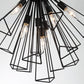 Eurofase Lighting Dendelio 20" 7-Light Incandescent Round Black Pendant Light