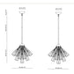 Eurofase Lighting Dendelio 20" 7-Light Incandescent Round Gold Pendant Light