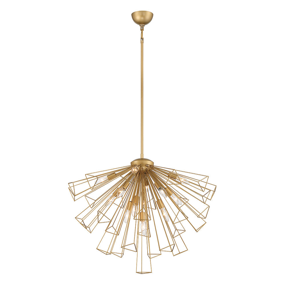 Eurofase Lighting Dendelio 30" 13-Light Incandescent Round Gold Chandelier