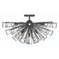 Eurofase Lighting Dendelio 30" 9-Light Incandescent Round Matte Black Chandelier