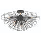 Eurofase Lighting Dendelio 30" 9-Light Incandescent Round Matte Black Chandelier