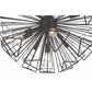 Eurofase Lighting Dendelio 30" 9-Light Incandescent Round Matte Black Chandelier