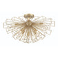 Eurofase Lighting Dendelio 30" 9-Light Incandescent Round Matte Gold Chandelier