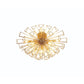 Eurofase Lighting Dendelio 30" 9-Light Incandescent Round Matte Gold Chandelier