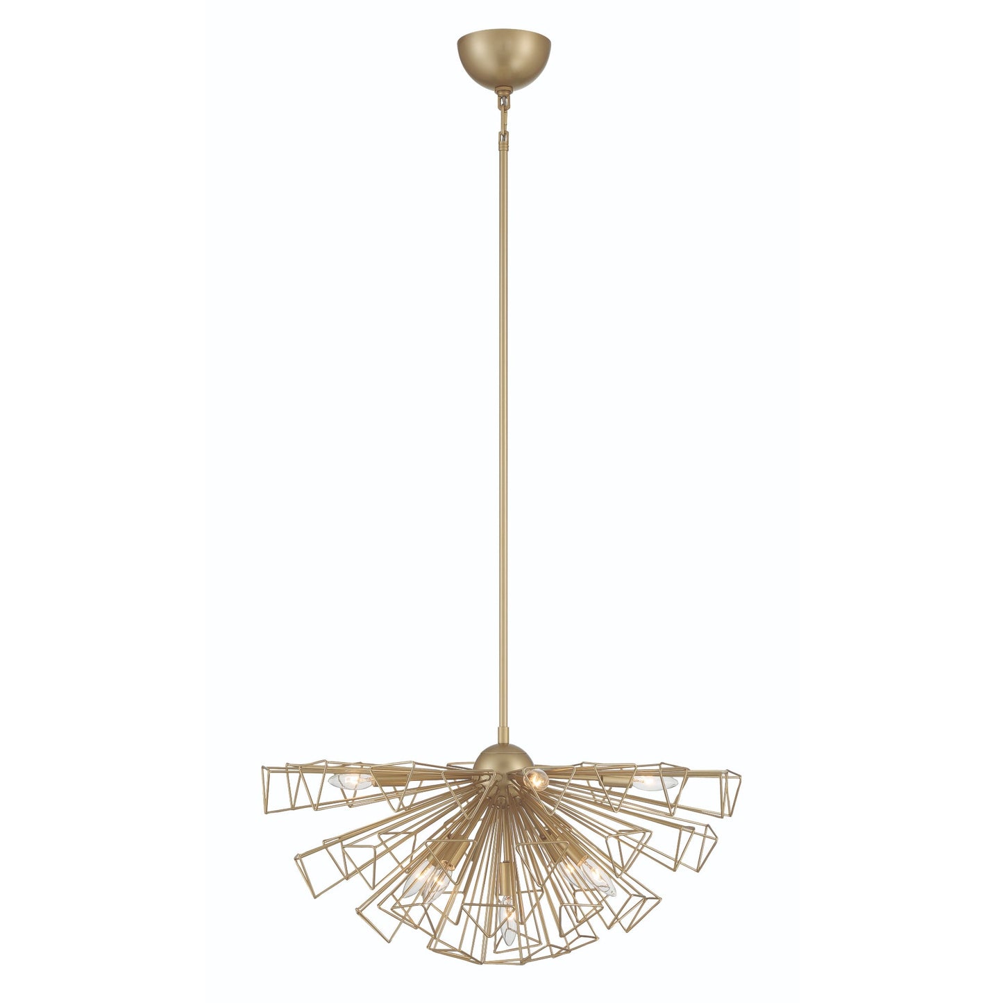 Eurofase Lighting Dendelio 30" 9-Light Incandescent Round Matte Gold Chandelier