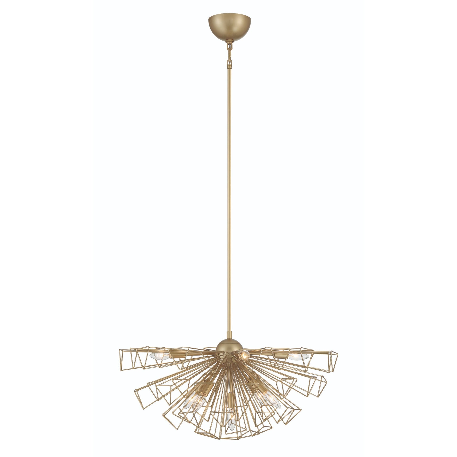 Eurofase Lighting Dendelio 30" 9-Light Incandescent Round Matte Gold Chandelier