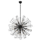 Eurofase Lighting Dendelio 41" 29-Light Incandescent Round Black Chandelier