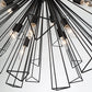 Eurofase Lighting Dendelio 41" 29-Light Incandescent Round Black Chandelier