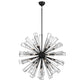 Eurofase Lighting Dendelio 41" 29-Light Incandescent Round Black Chandelier