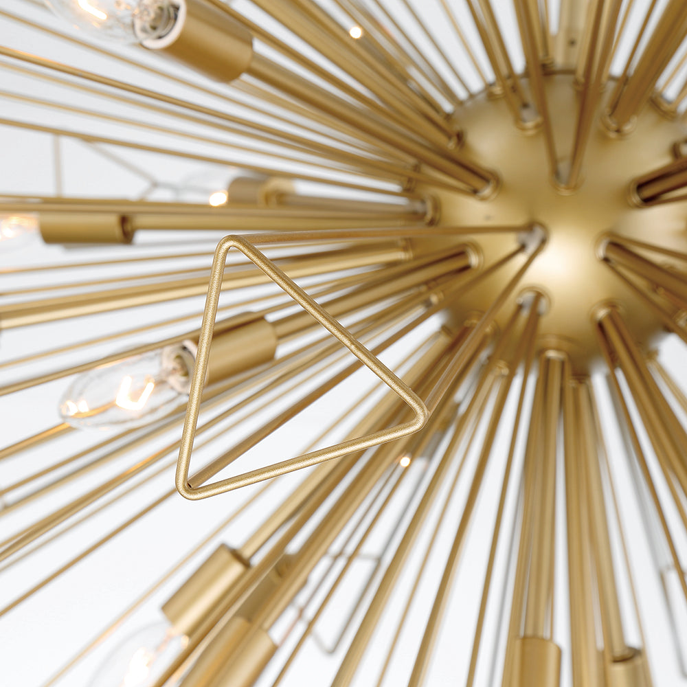 Eurofase Lighting Dendelio 41" 29-Light Incandescent Round Gold Chandelier