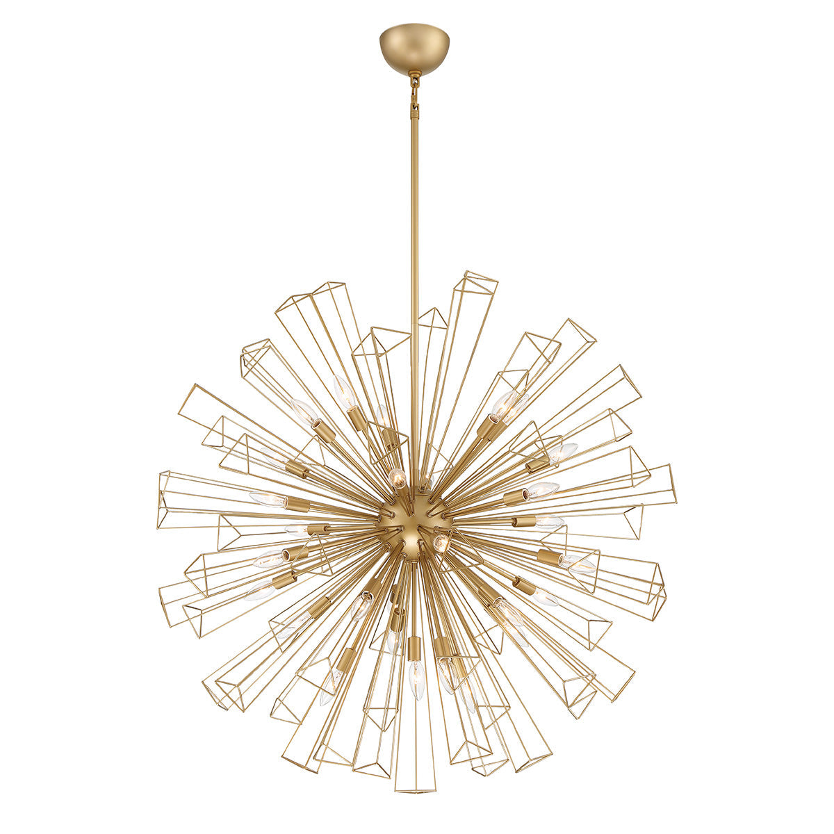Eurofase Lighting Dendelio 41" 29-Light Incandescent Round Gold Chandelier