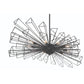 Eurofase Lighting Dendelio 45" 10-Light Incandescent Round Matte Black Chandelier