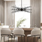 Eurofase Lighting Dendelio 45" 10-Light Incandescent Round Matte Black Chandelier