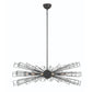 Eurofase Lighting Dendelio 45" 10-Light Incandescent Round Matte Black Chandelier