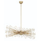 Eurofase Lighting Dendelio 45" 10-Light Incandescent Round Matte Gold Chandelier