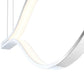 Eurofase Lighting Devonshire 59" Dimmable Integrated LED Metal Linear Chrome Chandelier With White Acrylic Shades