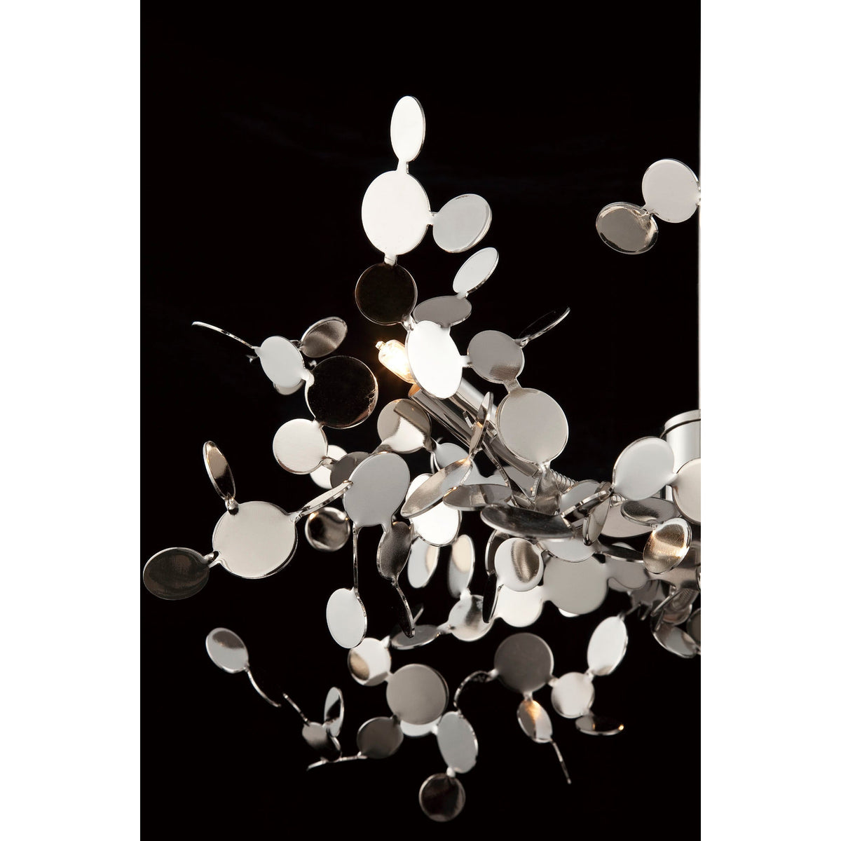 Eurofase Lighting Divo 20" 3-Light Dimmable Halogen Bulb Polished Nickel Pendant Light With Polished Nickel Metal Accents