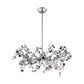 Eurofase Lighting Divo 26" 5-Light Dimmable Halogen Bulb Polished Nickel Pendant Light With Polished Nickel Metal Accents