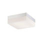 Eurofase Lighting Dixon 8" Small Dimmable Integrated LED Chrome Flush Mount With Opal White Glass Shade