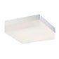 Eurofase Lighting Dixon 9" Large Dimmable Integrated LED Chrome Flush Mount With Opal White Glass Shade