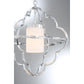 Eurofase Lighting Douville 18" Dimmable Incandescent Chrome Pendant Light With Opal White Glass Shade