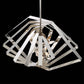 Eurofase Lighting Downtown 33" 6-Light Dimmable Bare Bulb Incandescent Chandelier In Chrome Finish