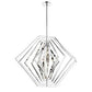 Eurofase Lighting Downtown 45" 10-Light Dimmable Bare Bulb Incandescent Chandelier In Chrome Finish