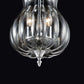 Eurofase Lighting Dupont 9" 3-Light Dimmable Incandescent Chrome Flush Mount With Clear Glass Shade
