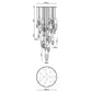 Eurofase Lighting Ecrou 40" 22-Light Dimmable Halogen Matte Black & Gold Chandelier With Textured Clear Glass Shades