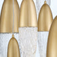 Eurofase Lighting Ecrou 40" 22-Light Dimmable Halogen Matte Gold Chandelier With Textured Clear Glass Shades
