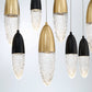 Eurofase Lighting Ecrou 44" 12-Light Dimmable Halogen Matte Black & Gold Oval Chandelier With Textured Clear Glass Shades