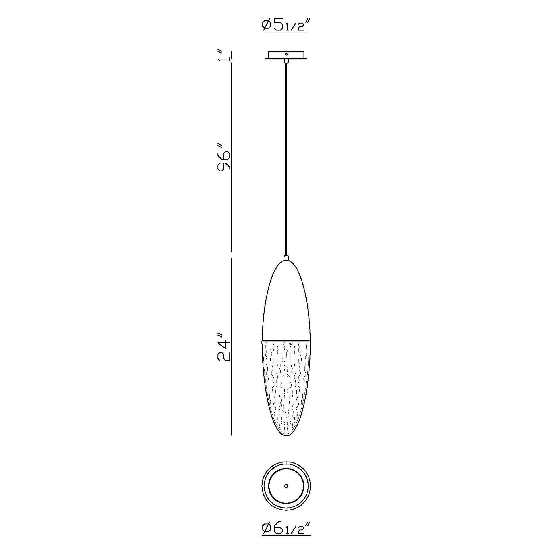 Eurofase Lighting Ecrou 7" Dimmable Halogen Matte Gold Pendant Light With Textured Clear Glass Shade