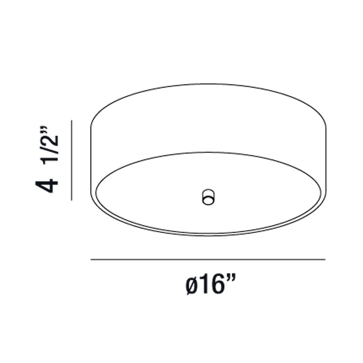 Eurofase Lighting Element 16" Dimmable Integrated LED Brushed Nickel Flush Mount With White Acrylic Shade