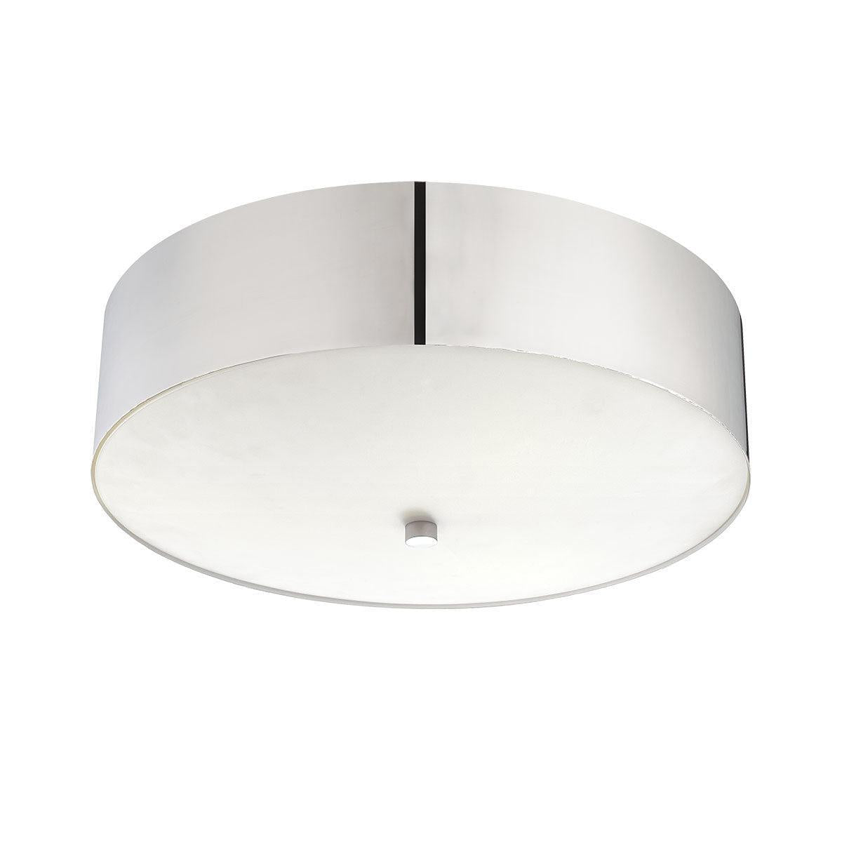 Eurofase Lighting Element 16" Dimmable Integrated LED Brushed Nickel Flush Mount With White Acrylic Shade