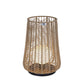 Eurofase Lighting Elice 22" 1-Light Brown Rope Shade Matte Black Pet Weave Portable Outdoor Light