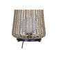 Eurofase Lighting Elice 22" 1-Light Brown Rope Shade Matte Black Pet Weave Portable Outdoor Light