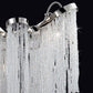 Eurofase Lighting Ellena 30" 5-light Linear Dimmable Halogen Bulb Nickel Chandelier With Crystal Bead Accents