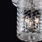 Eurofase Lighting Elli 11" 3-Light Dimmable Incandescent Chrome Flush Mount With Clear Patterned Glass Shade