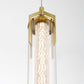 Eurofase Lighting Espada 20" Dimmable Integrated LED Gold Pendant Light With Clear Glass Shade